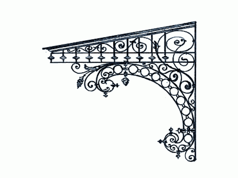Кованые навесы над крыльцом эскизы
